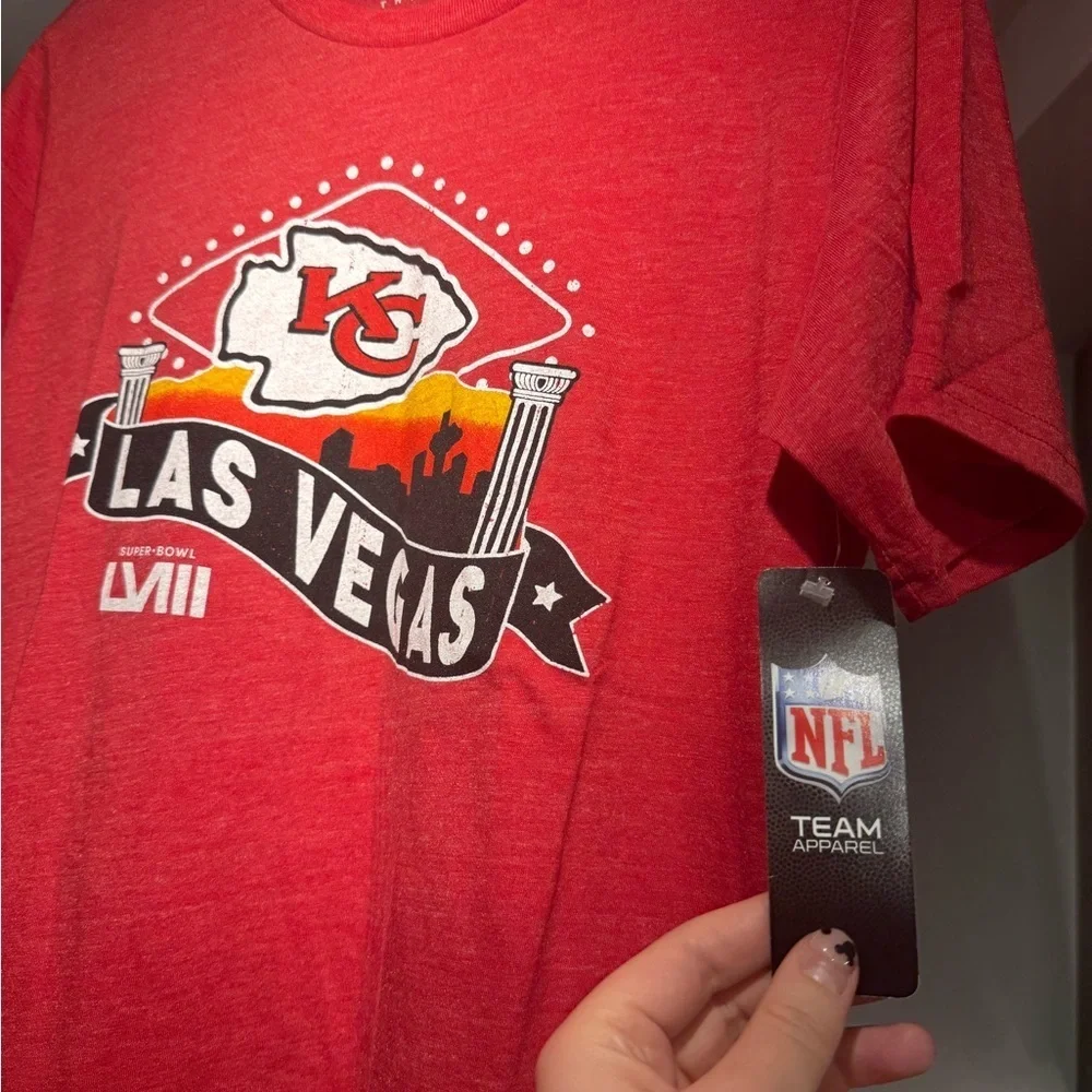 NFL Red and white Kansas City Chiefs cotton t-shirt - Picture 2 of 4